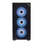UNYKA Gaming Revelat Mesh Boîte Midi Tower ATX Noir – Panneau Vitre Trempée, 4 Ventilateurs ARGB, USB 3.2 Type C