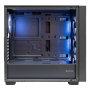 UNYKA Gaming Revelat Mesh Boîte Midi Tower ATX Noir – Panneau Vitre Trempée, 4 Ventilateurs ARGB, USB 3.2 Type C
