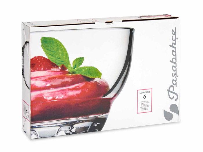 Pasabahce Set de 6 Bols en Cristal Karaman 275 ml Transparent 33x7x22 cm (Set de 8)