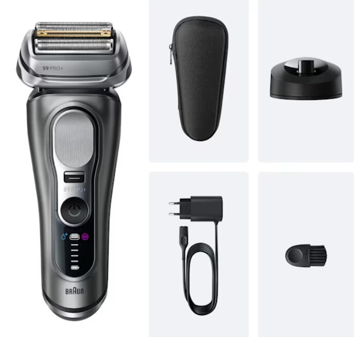 Braun Shaver Series 9 Pro+ 9615s Noir, gris Braun Shaver Series 9 Pro+ 9615s Noir, gris