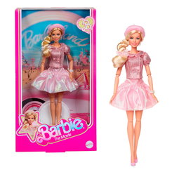 Barbie - Poupée Collector Boina Rosa - Personnage de Margot Robbie dans Barbie The Movie - Ensemble Rose avec Blouse à Volants, Jupe Bouffante et Boina - Référence Jbj53 Mattel