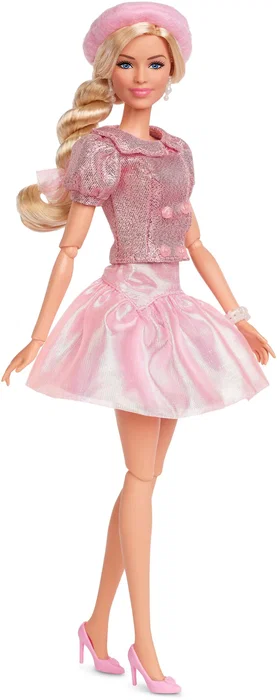 Barbie Poupée film JBJ53 Bérêt rose 32cm avec robe patins et chaussures pour enfants