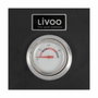 Livoo Four à Pizza pour Barbecue GS149 - Acier Inoxydable avec Thermomètre et Pierre Réfractaire