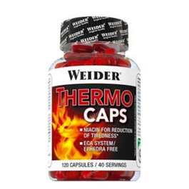 Weider Thermo 120Cap Complément Alimentaire Brûleur de Graisse Caféine L-Carnitine