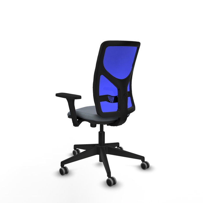 PIQUERAS Y CRESPO Chaise Motilla Synchro Gris Maille Bleu PIQUERAS Y CRESPO Chaise Motilla Synchro Gris Maille Bleu