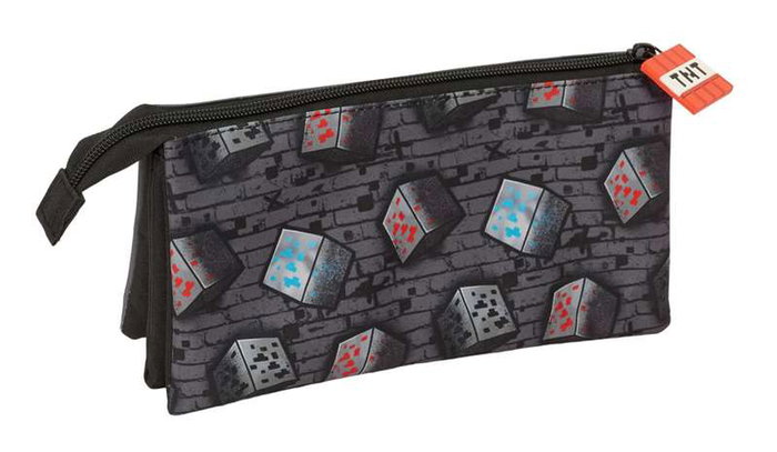 Safta Portatodo triple - Boîte à tout triple, 22 cm x 12 cm x 3 cm, pour enfants à partir de 36 mois