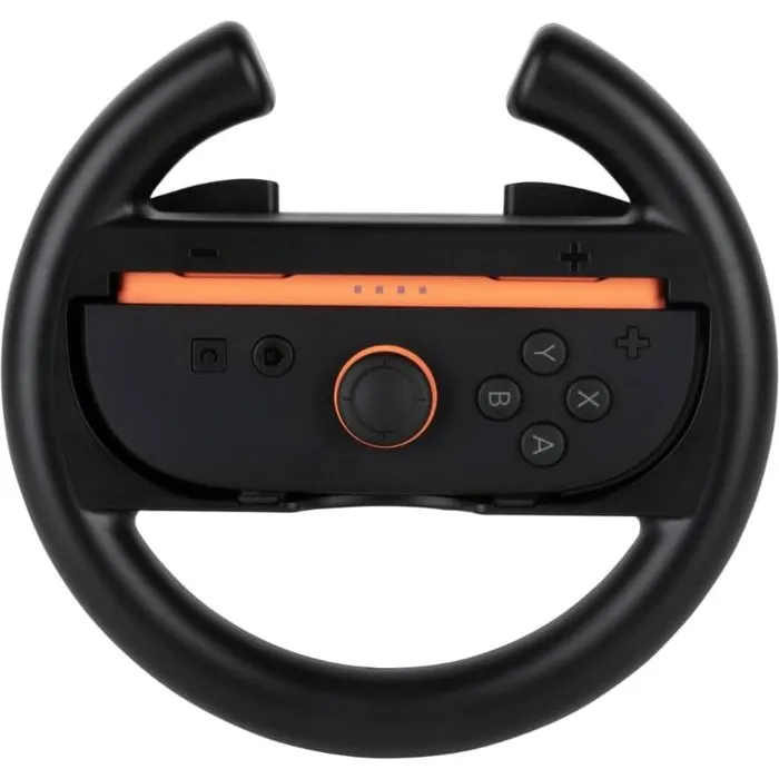 Konix - Volants de course pour Joy-Con Nintendo Switch 2, ergonomiques et simples à installer - Améliorez l'immersion dans vos jeux - Noir