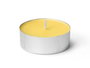 IBERGARDEN Set de 24 bougies chauffe-plat à la citronnelle 4H Jaune + Argent