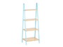Berilo Étagère Escalier 4 étagères Bambou Bleu 40x109x30 cm