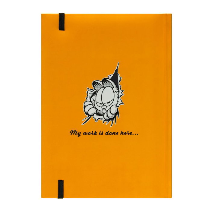 ERIK - Cahier A5 premium avec couverture rigide - Thème Garfield