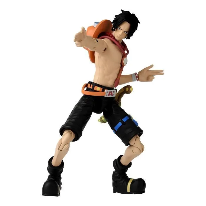 Bandai Figurine Anime Heroes One Piece - Portgas D. Ace 17 cm avec 16 points d'articulation - Collection et décoration