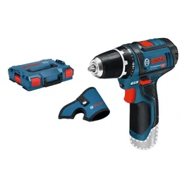 Bosch Professional GSR 12V-15 Perceuse-visseuse sans fil 12 V - 30 Nm, mandrin Auto-Lock 10 mm, 2 vitesses, compacte (169 mm) avec coffret L-Boxx (Outil seul)