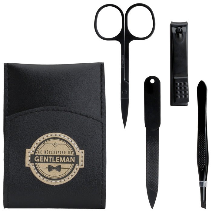 Cosmetic Club Kit de manucure POUR LUI - 4 pièces noir Cosmetic Club Kit de manucure POUR LUI - 4 pièces noir