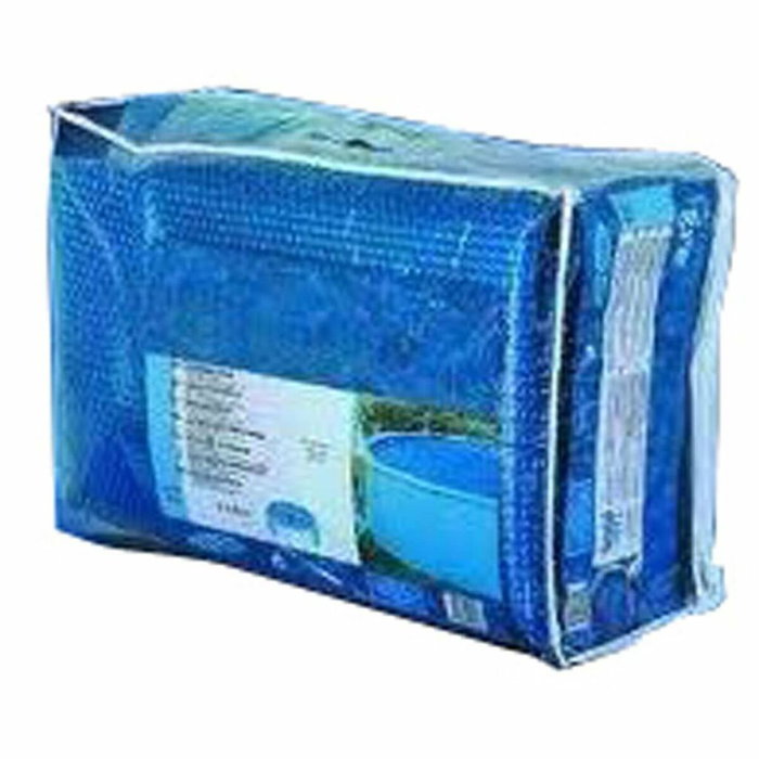 Gre Bâche été à bulles pour piscine ovale 5,00 m x 3,00 m, Bleu clair