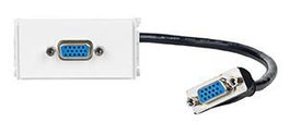Vivolink Panneau de Prise VGA, 200mm, Blanc