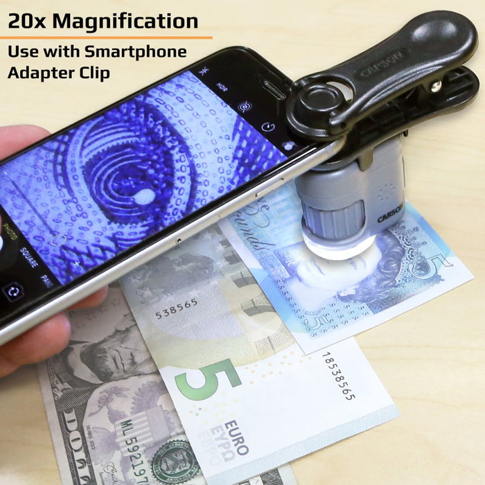 Carson MicroMini MM-380 Microscope de poche 20x