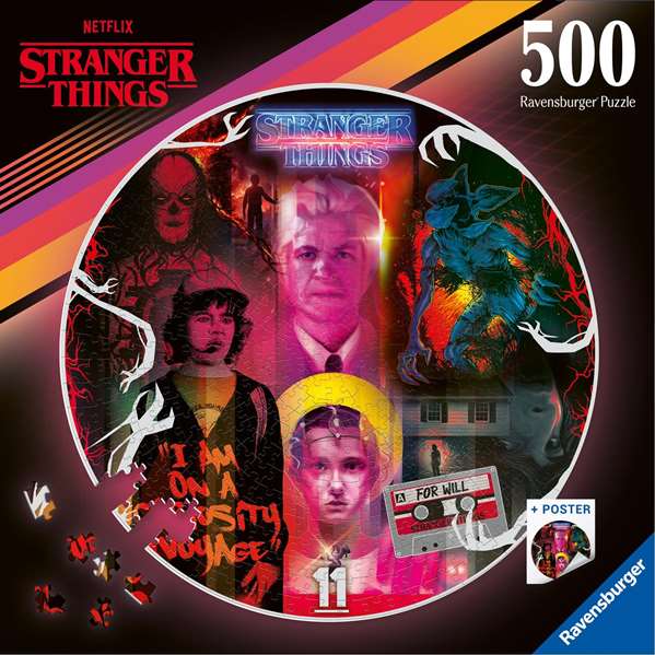 Ravensburger Puzzle Rond Stranger Things Friends Don't Lie 500 pièces