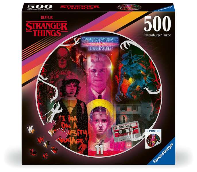 Ravensburger Puzzle Rond Stranger Things Friends Don't Lie 500 pièces