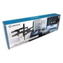 UNYKAch UK1280 Support mural TV articulé double bras 32-55 pouces VESA 400x400 mm noir 50 kg