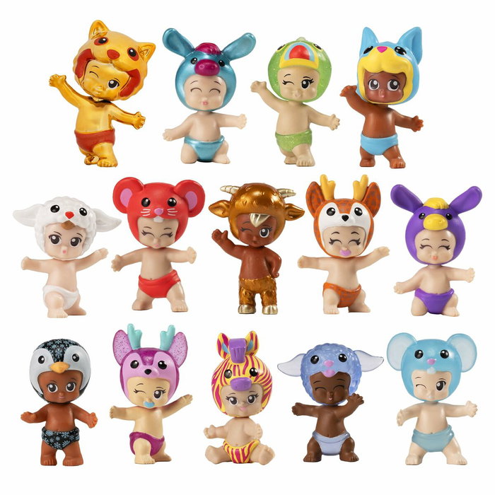 Bandai Bibi Chibis Pack de 5 Mini-figurines Bébé Aléatoires