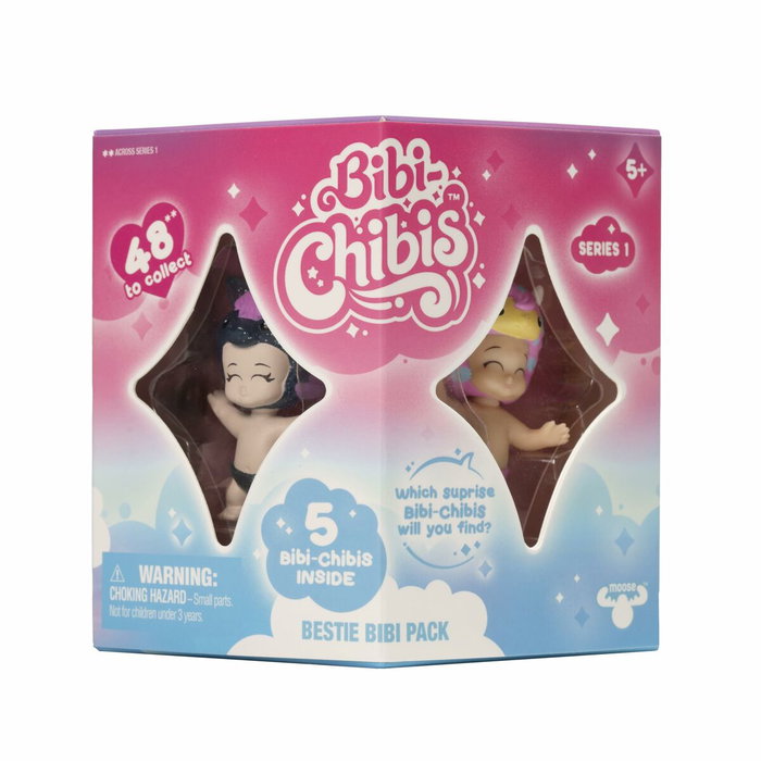 Bandai Bibi Chibis Pack de 5 Mini-figurines Bébé Aléatoires