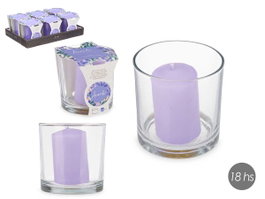 Acorde Porte-bougie Taco Lavande 10x10x10 cm Lila (Set de 6)