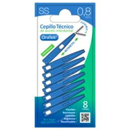 ORATEK Cepillo Interdental Rétractable 0,8 mm Brosse Interdentaire 8 Unités Hygiène Dentaire