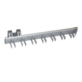 Emuca Porte-ceintures lateral extractible, Anodisé mat, Plastique et Aluminium.