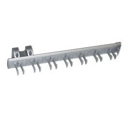 Emuca Porte-ceintures lateral extractible, Anodisé mat, Plastique et Aluminium.