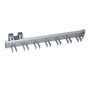 Emuca Porte-ceintures lateral extractible, Anodisé mat, Plastique et Aluminium.