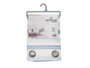 Giftdecor Rideau Voilage Rayé Bleu 140x260 cm (Set de 6)