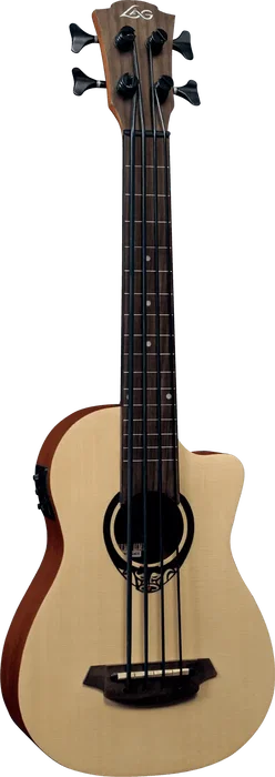 LAG Ukelele Tiki Uku Mini Bass Cutaway Électroacoustique