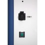 Techly Station de Charge USB avec Chariot Ventilé pour 30 Ordinateurs Portables / Tablettes / Smartphones Blanc/Bleu