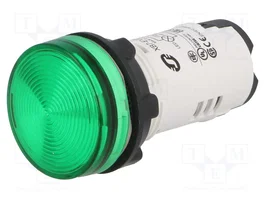SCHNEIDER ELECTRIC Lampe de contrôle LED Harmony XB7 22mm verte 230V