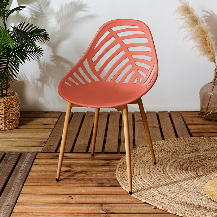 Home Deco Factory Chaise d'Extérieur Terracotta Alame Home Deco Factory Chaise d'Extérieur Terracotta Alame