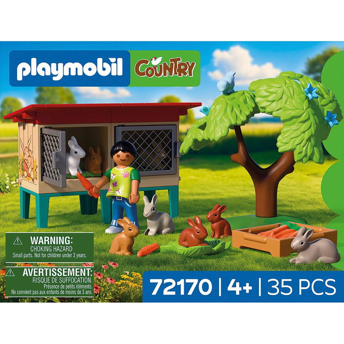 Playmobil Country 72170 Clapier à lapins et accessoires
