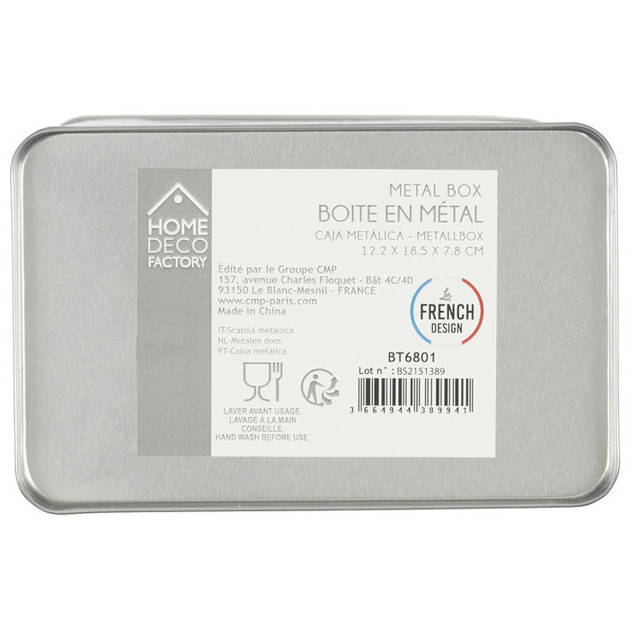 Home Deco Factory Bote Metal Riz Brooklyn