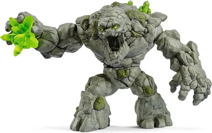 Schleich 70141 - Jouet Figurine Monstre de Pierre Eldrador, Bras Mobiles et Torse Rotatif, Détail Réaliste, Enfant 7 Ans et Plus