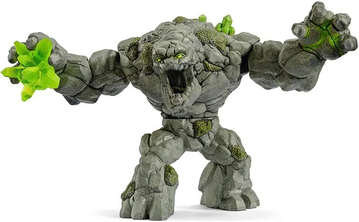 Schleich 70141 - Jouet Figurine Monstre de Pierre Eldrador, Bras Mobiles et Torse Rotatif, Détail Réaliste, Enfant 7 Ans et Plus