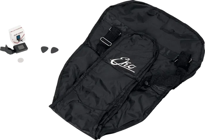 EKO Pack Guitare Classique 4/4 Studio 10 - Naturel avec Étui, Accordeur et Médiators