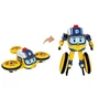 Silverlit Drooney Robocar Poli - Figurine Robot Drone Transformable 2-en-1
