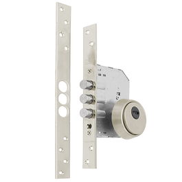 Tesa Serrure R201B566Ai avec Boulons, Frente Inox, Cylindre T60 et Bouclier de Sécurité E700L