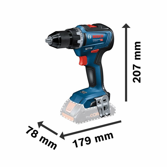 Bosch Professional Combo Kit 2 Outils 18V : GDX 18V-200 + GSB 18V-55 avec 2x4,0Ah et Chargeur GAL 18V-40