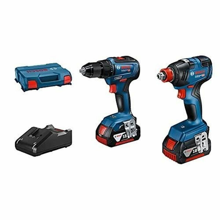 Bosch Professional Combo Kit 2 Outils 18V : GDX 18V-200 + GSB 18V-55 avec 2x4,0Ah et Chargeur GAL 18V-40