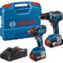 Bosch Professional Combo Kit 2 Outils 18V : GDX 18V-200 + GSB 18V-55 avec 2x4,0Ah et Chargeur GAL 18V-40