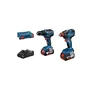 Bosch Professional Kit Combo 2 Outils 18V GDX 18V-200 GSR 18V-55 avec 2 Batteries 4.0Ah et Chargeur GAL 18V-40