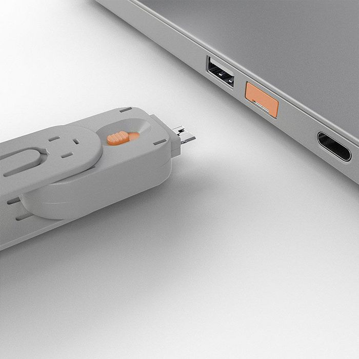 Lindy Clé de sécurité pour bloqueur de port USB Type A, orange - Compatible uniquement avec le bloqueur de couleur correspondante