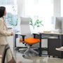 Piqueras y Crespo Chaise de Bureau Albacete Noir et Blanc