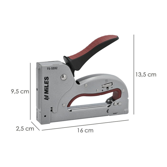 WOLFPACK LINEA PROFESIONAL Grapadora Metal Regulable Plus N3 4/14mm