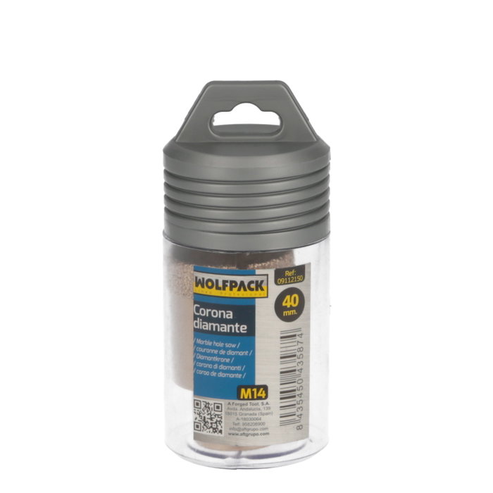 WOLFPACK LINEA PROFESIONAL Couronne Diamante M14 Ø 40 mm